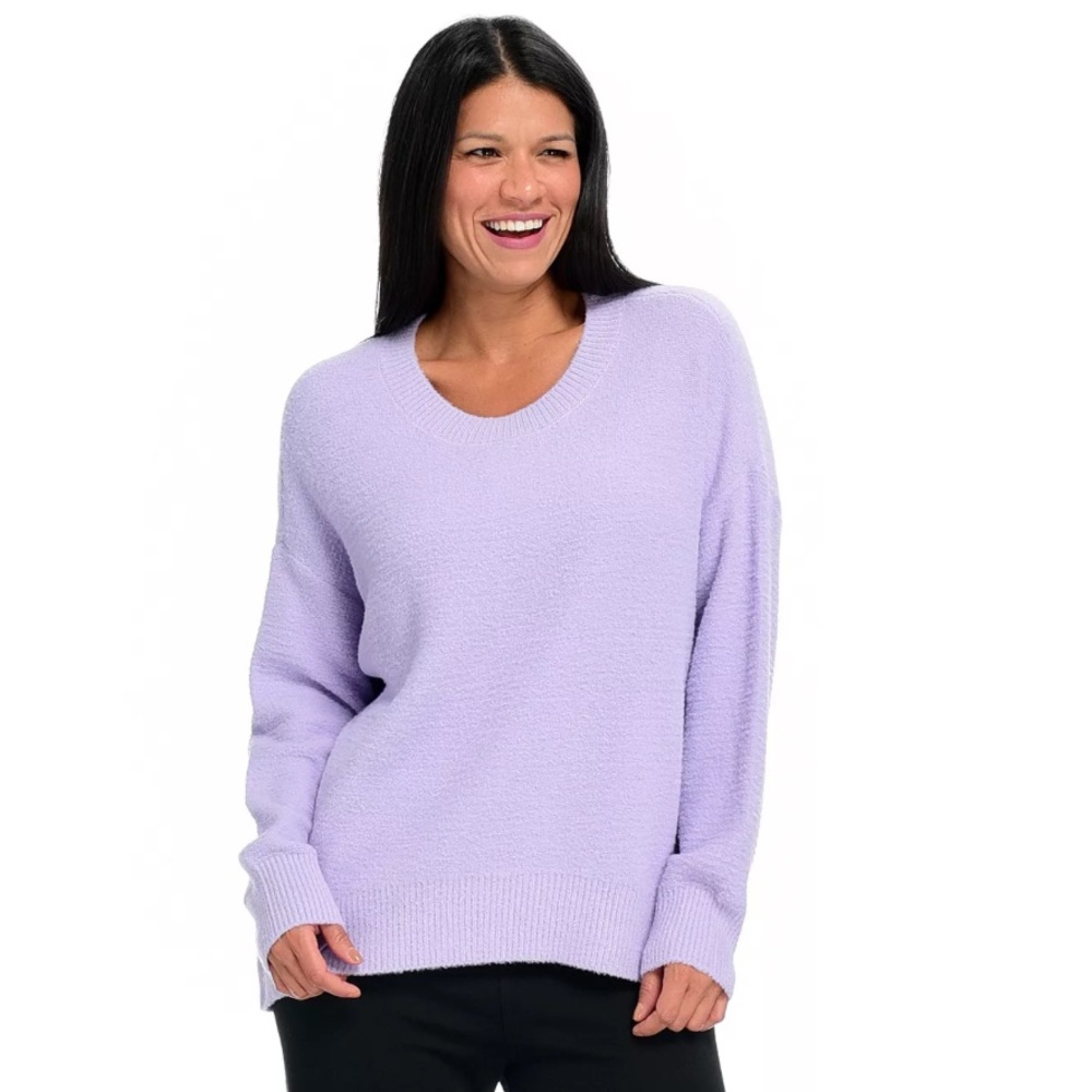 Women’s Theo & Spence Lavendar Cozy Crew Neck‎ Pullover Sweater